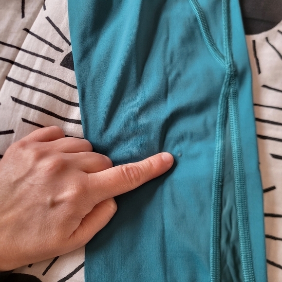 VGUC Athleta Lightening 7/8 Tight Bullard Teal Green Xsmall - Picture 8 of 16